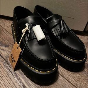Dr. Martens Black Leather Tassel Adrian bex loafers